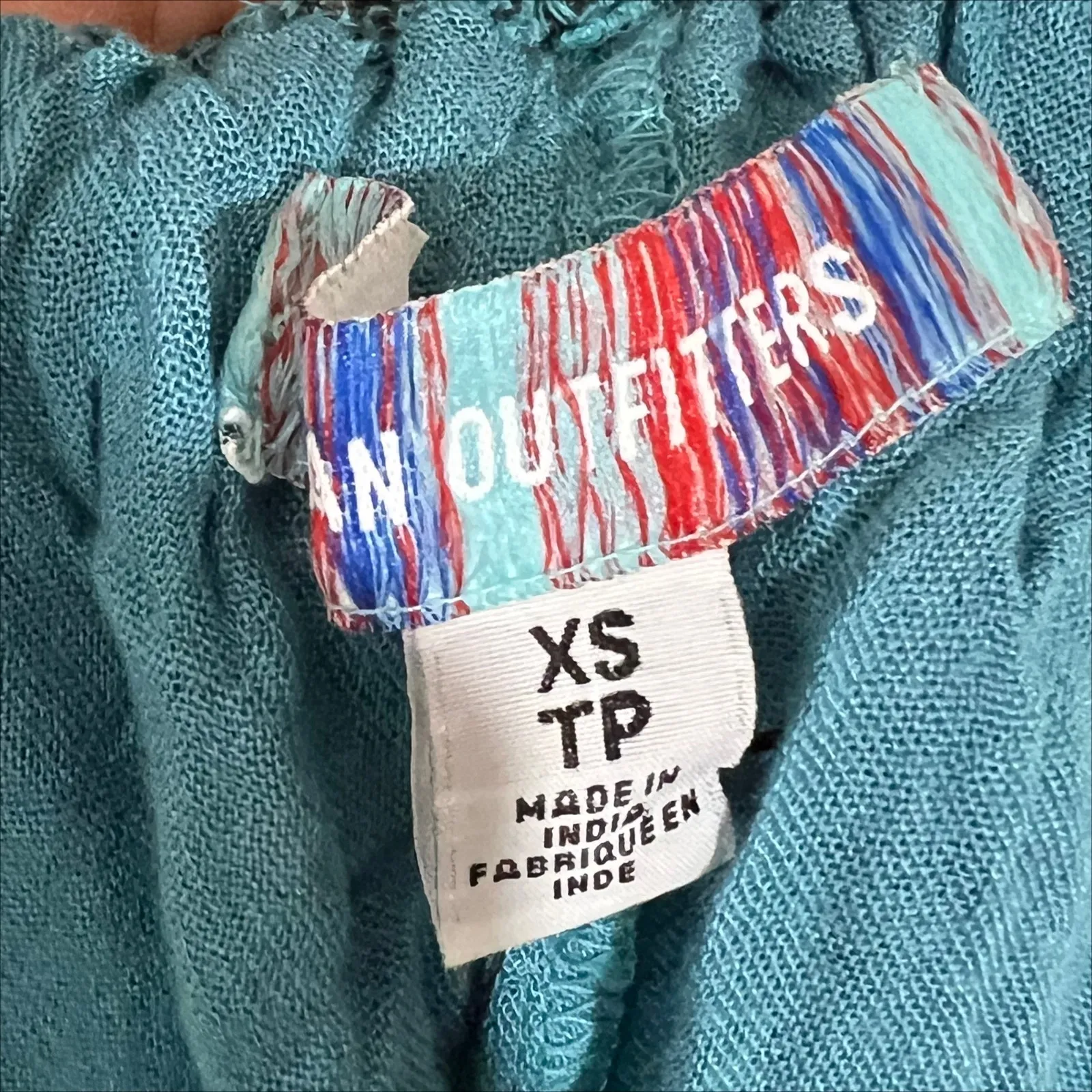 NWT Urban Outfitters Justine Lace Up Dress in Blue Floral Size XS - Image 10