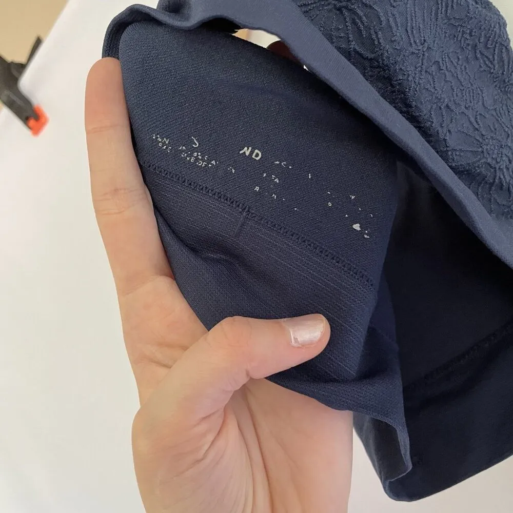 dark navy blue bralette casual comfortable women's size XXS sports bra - Image 5