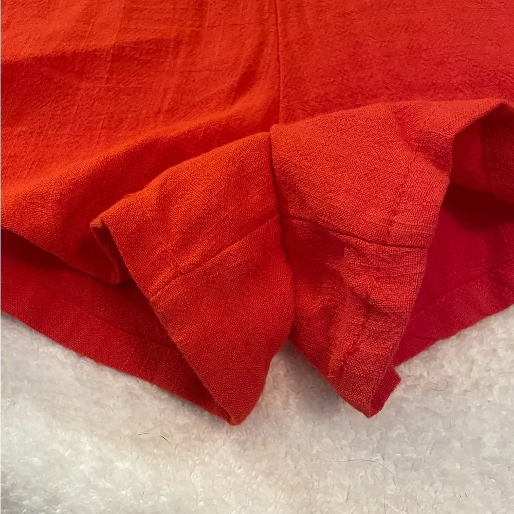 Style Rack Red Romper Linen/Rayon Sm NWT - Image 10