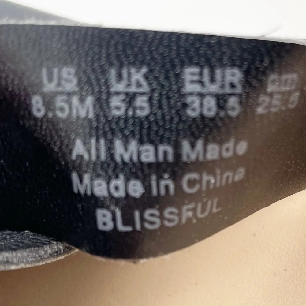 Dr. Scholl’s Blissful Platform Clog Sandal Black Faux Leather Women's Size 8.5 - Image 13