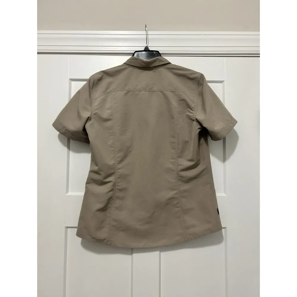 5.11 Tactical Women's Size Medium Short Sleeve Shirt Khaki Tan Beige Polyester - Image 5