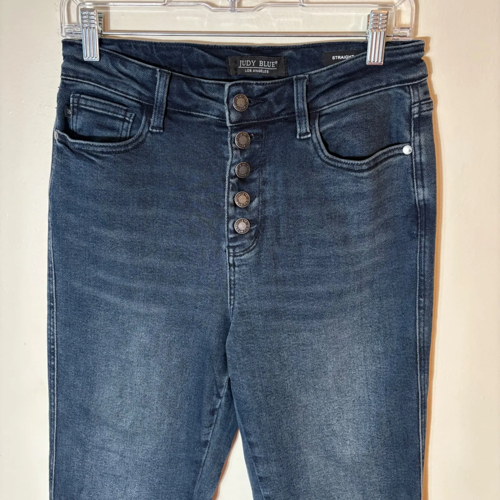Judy Blue Best Day Button Fly High Rise Straight Leg Jeans Size 7/28 - Image 2