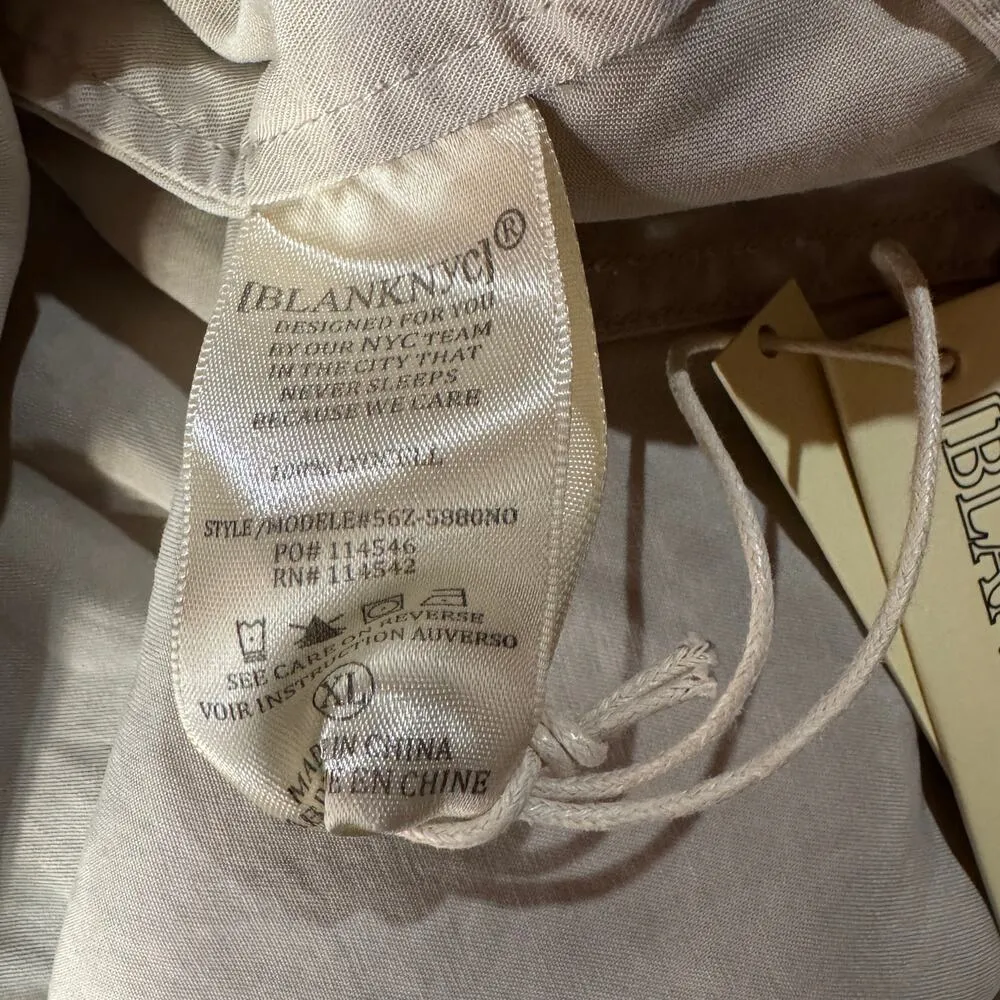 BLANKNYC Anthropologie X-Large Breezy Moto Jacket Full-Zip Pockets Long Sleeves - Image 13