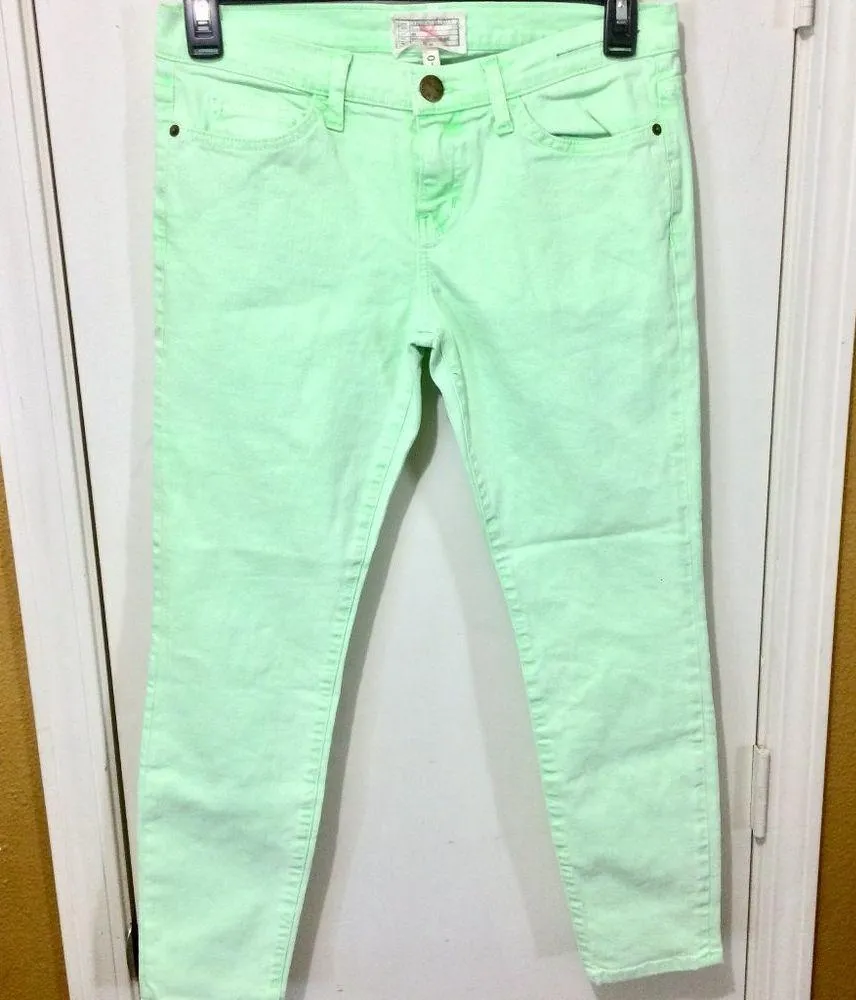 Current / Elliott women's sz. 29 key lime THE STILETTO stretch ankle jeans 31x27 - Image 2