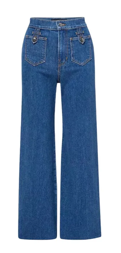 Veronica Beard High-Rise Wide Leg Jeans w/ Tags Size 26 NWT - Image 1