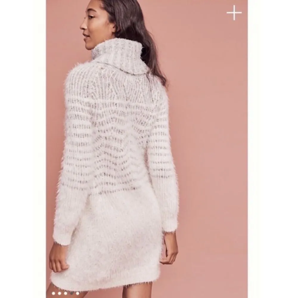 ✨HP✨Anthro Sleeping on Snow Eyelash Sweater Dress✨ - Image 5
