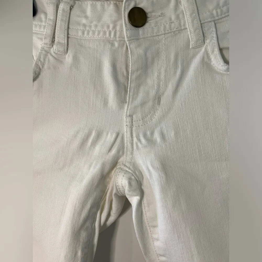 Cabi Jeans White Cropped Denim Casual Distressed Pockets Cuffed Shorts Sz 0 - Image 15