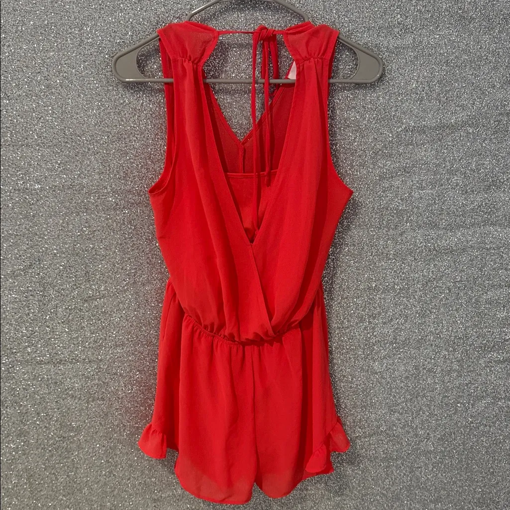 Astr Scarlet Sleeveless Romper - Image 13