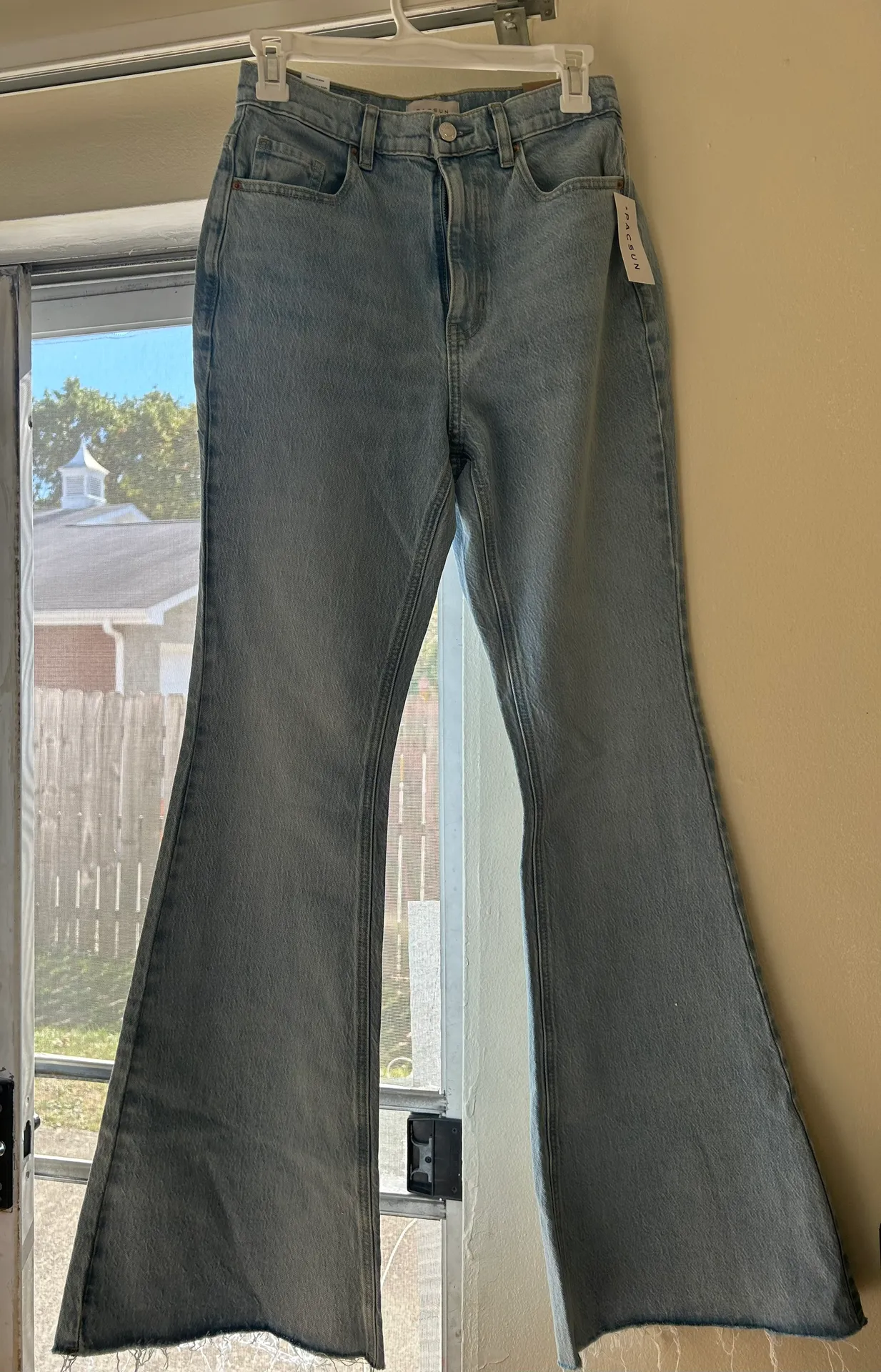 Stretch High Rise Flare Jeans - Image 3