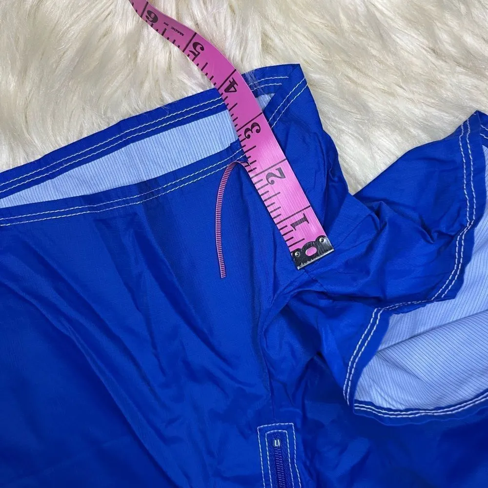 Nike royal blue front zip board shorts sz small - Image 5