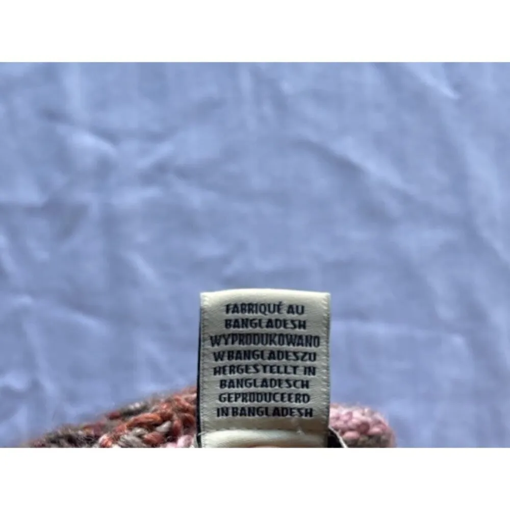 Ruby Moon Vintage  Anthropologie long Red tunic Cowl Neck Drawstring Sweater Sz M - Image 16