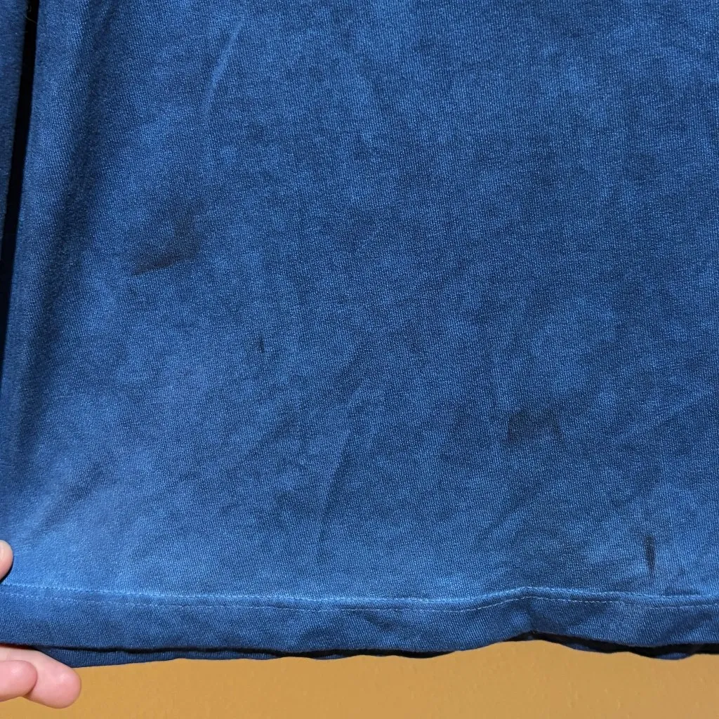 Soft Surroundings 3X Kimbra Embroidered Floral Blue Lace V Neck Roll Tab Top - Image 14