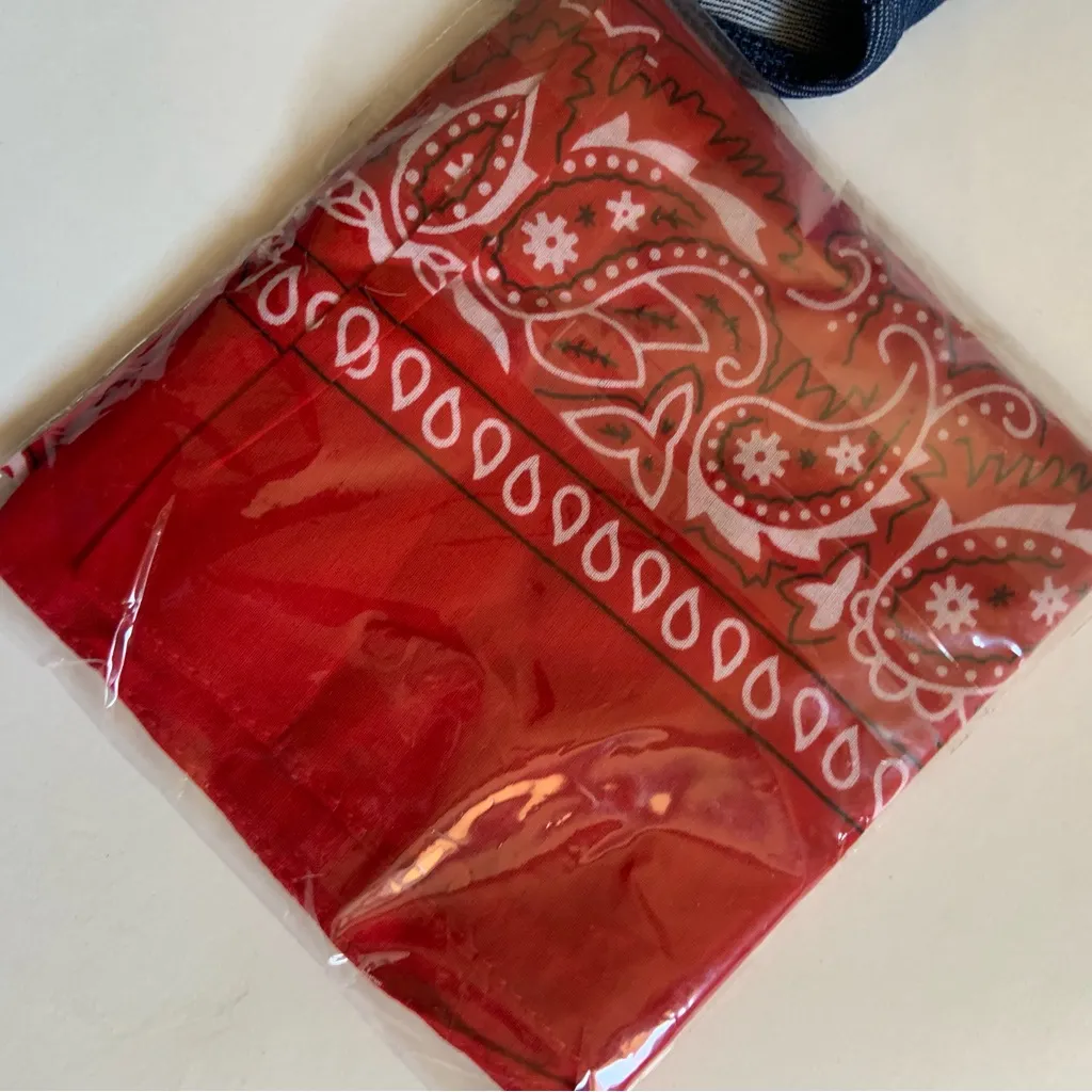 Women’s Cowgirl Costume Accessories Hat Bandana Denim Bottoms Small White - Image 6