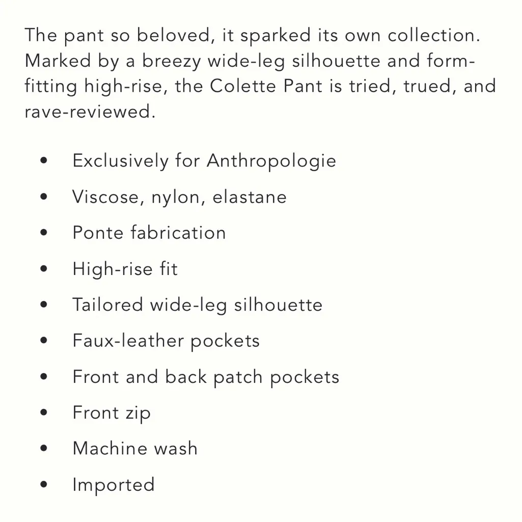 Anthropologie Maeve The Colette Cropped Wide-Leg Pants: Faux Leather Pocket - Image 5