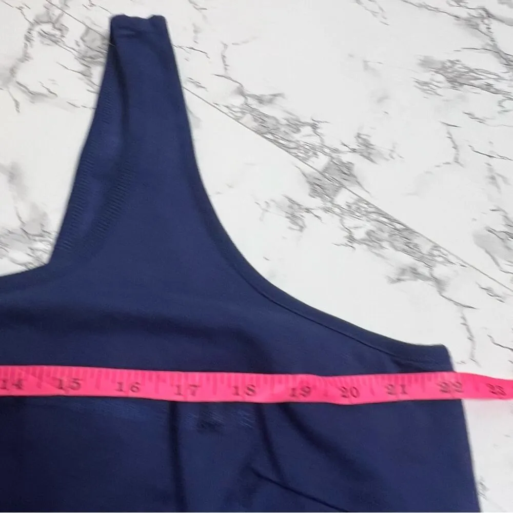 Savage X Fenty Navy Blue One Piece Sleeveless Wide Leg Jumpsuit Sz 1X - Image 6