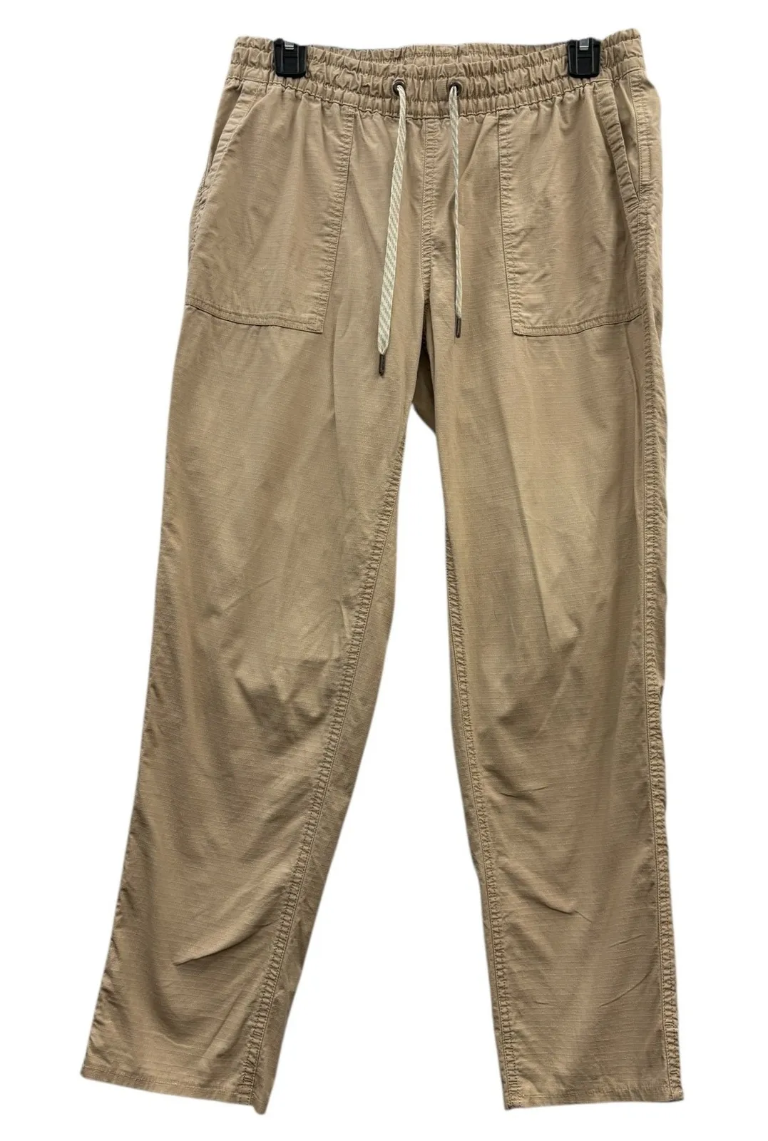 Vuori Women's Vintage Ripstop Pants Tan Outdoor Performance Drawstring Casual S - Image 1