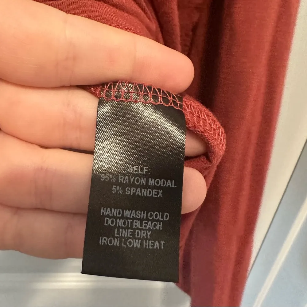 Lulus Pink-Orange/Mauve  Strappy Surplice Back Top size M - Image 7