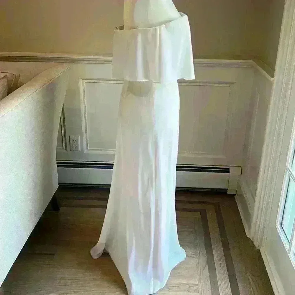 BCBGMaxazria Alyse White Gown - Image 8