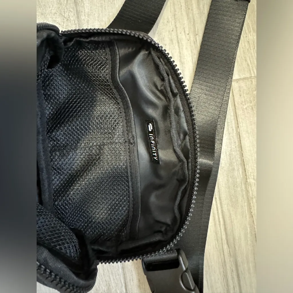 Infinity Black Crossbody Belt Bag NWOT - Image 2