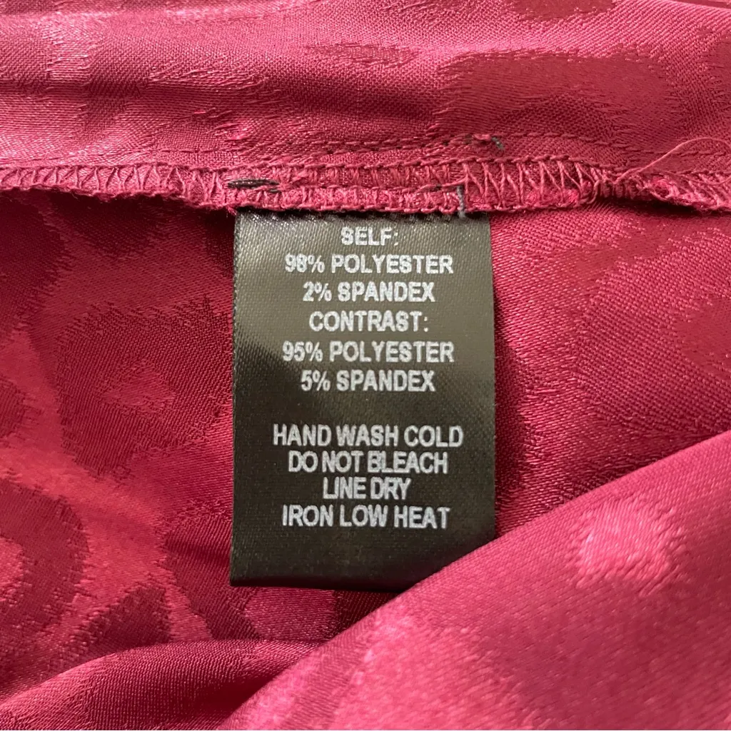 NWT Lulu’s Cheetah Print Burgundy Long Sleeve Bodysuit Size XS - Image 9