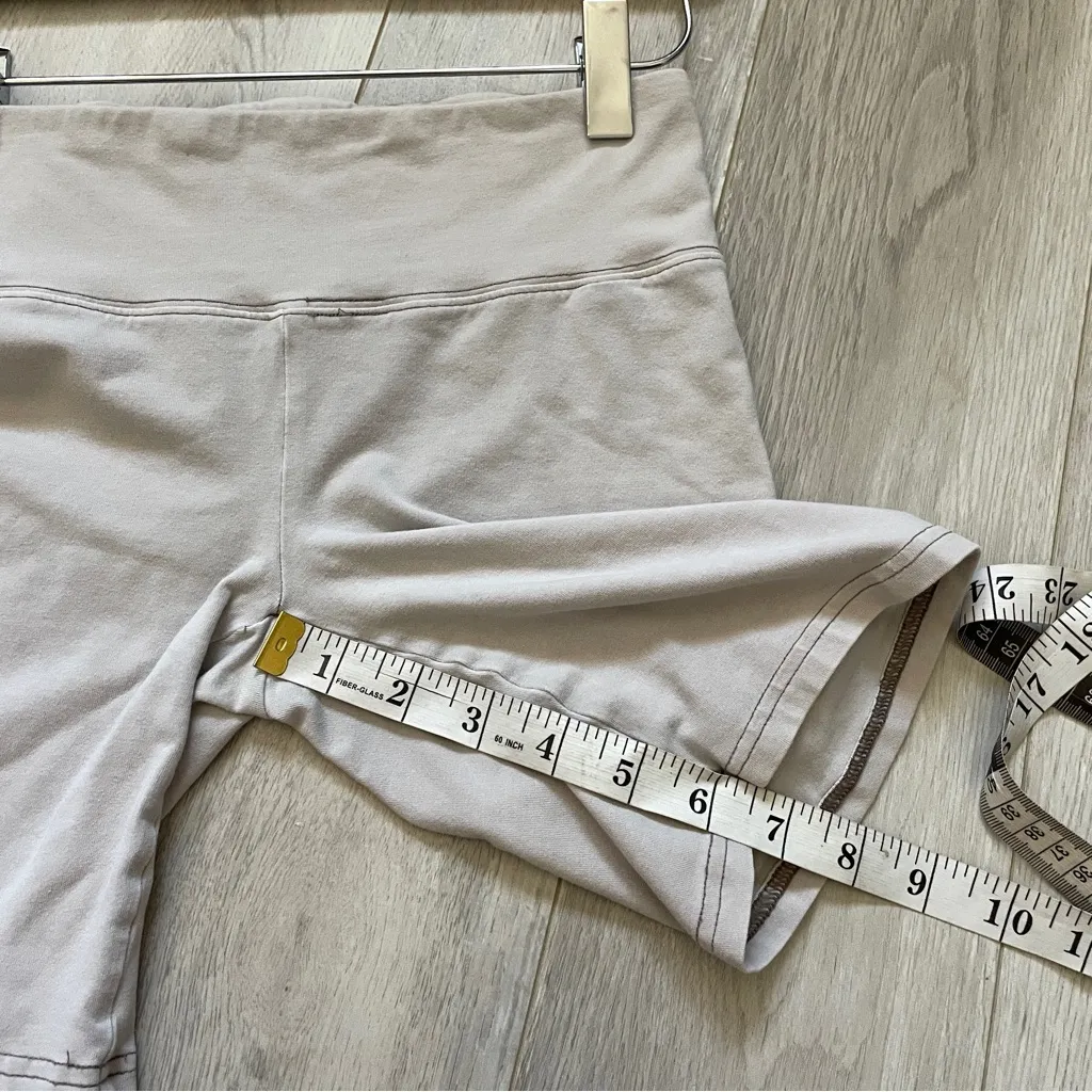 TNA Bike Shorts cotton high rise 6.5" inseam womens Gray (xsmall) athleisure Size XS - Image 3