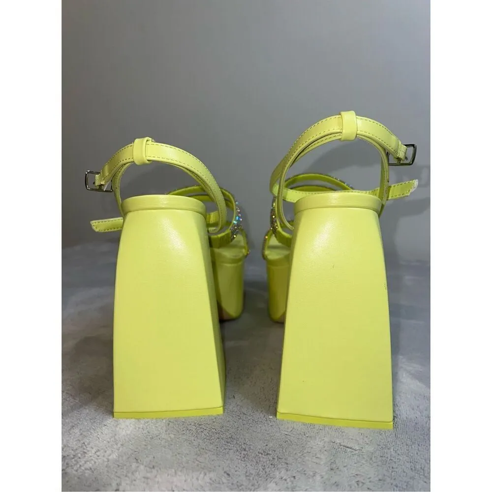 NEW Mila Jewel Ankle Strap Platform Sandal Sam  Edelman 8 - Image 4