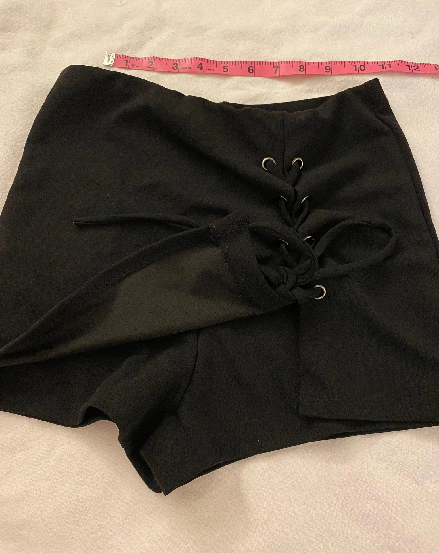 Black Lace Up Skort - Image 5