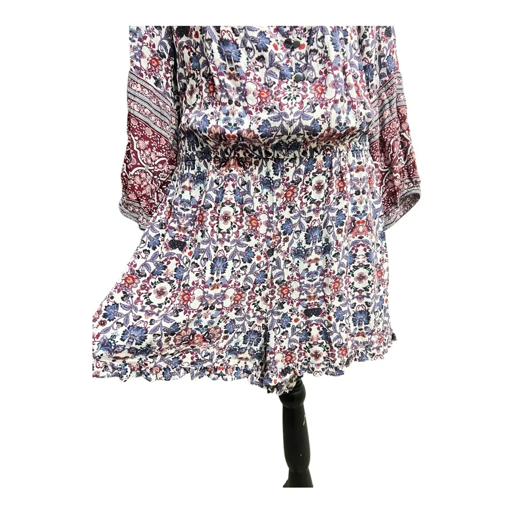 American Eagle Outfitters Floral Patterned Romper Size XL - Image 5