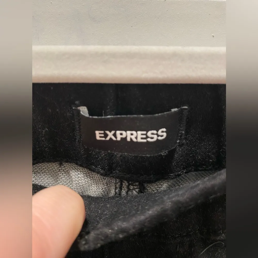 New Express Black Denim Jeggings Leggings High Rise Waisted Small 0 2 4 Long - Image 2