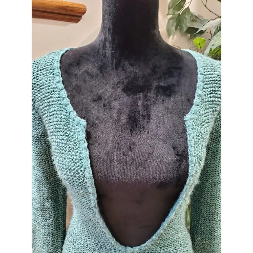 American Rag Women's Blue Acrylic Scoop Neck Long Sleeve Knit Sweater XS - Image 2