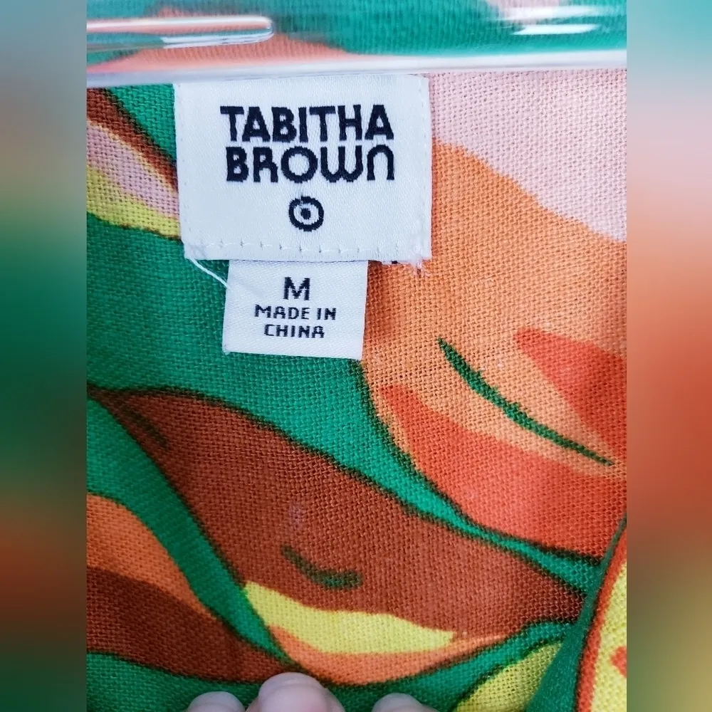 Tabitha Brown Limited Edition X Target Collaboration Blouse Orange Size M - Image 8