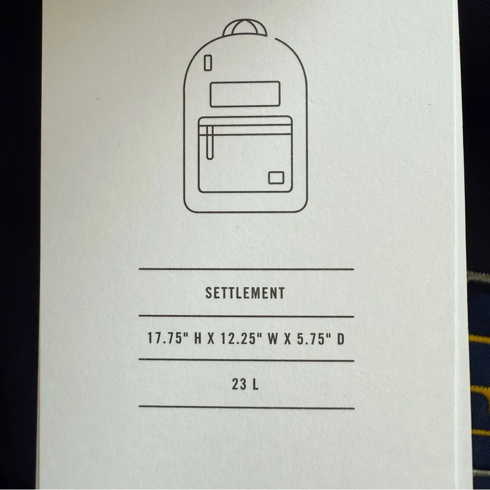 Herschel Supply Co Indiana Pacers Backpack NBA Fan Gear Gift Satin Navy Blue - Image 4