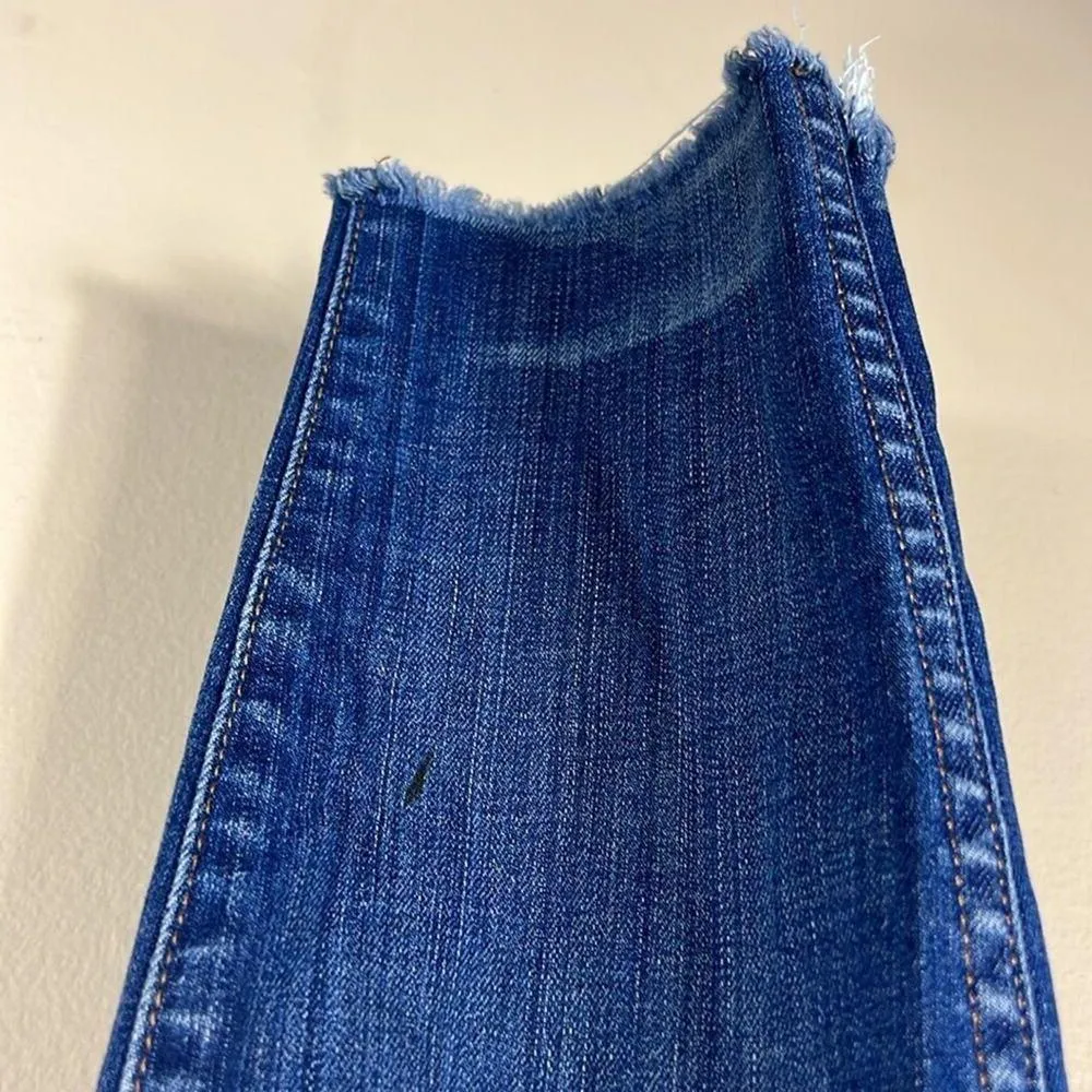 Madewell 10” High Riser Distressed Raw Hem Skinny Jeans - Image 7