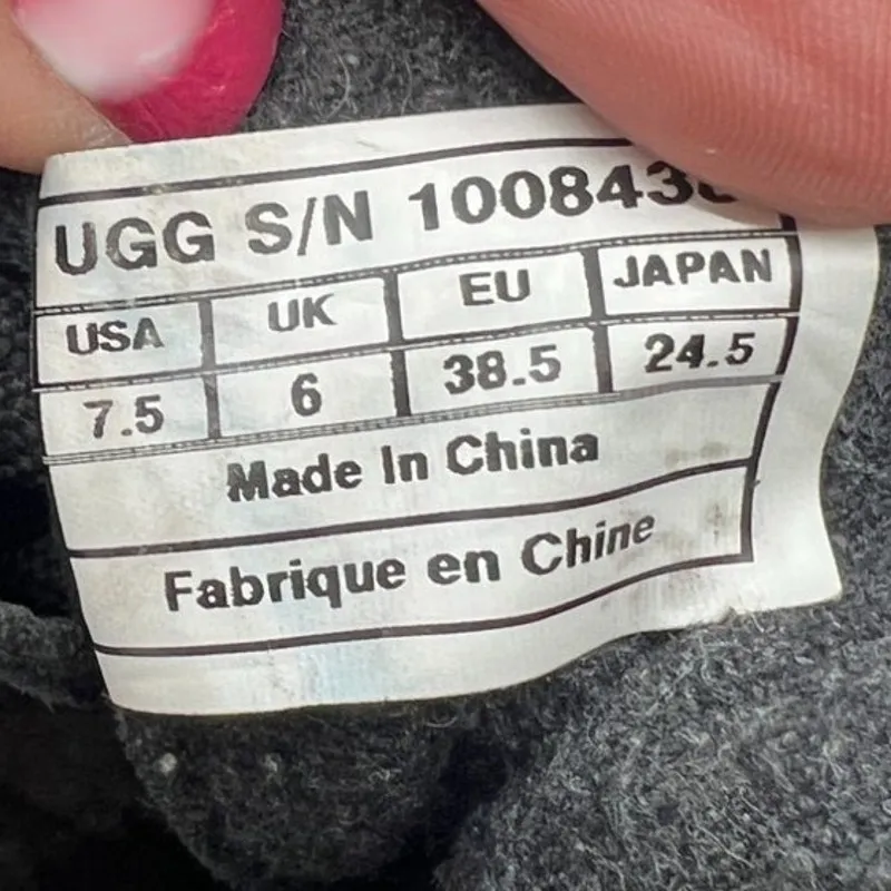 UGG | US 7.5 | Elsa Soft Suede Leather Sherpa Lined Waterproof Boot 1008438 - Image 10