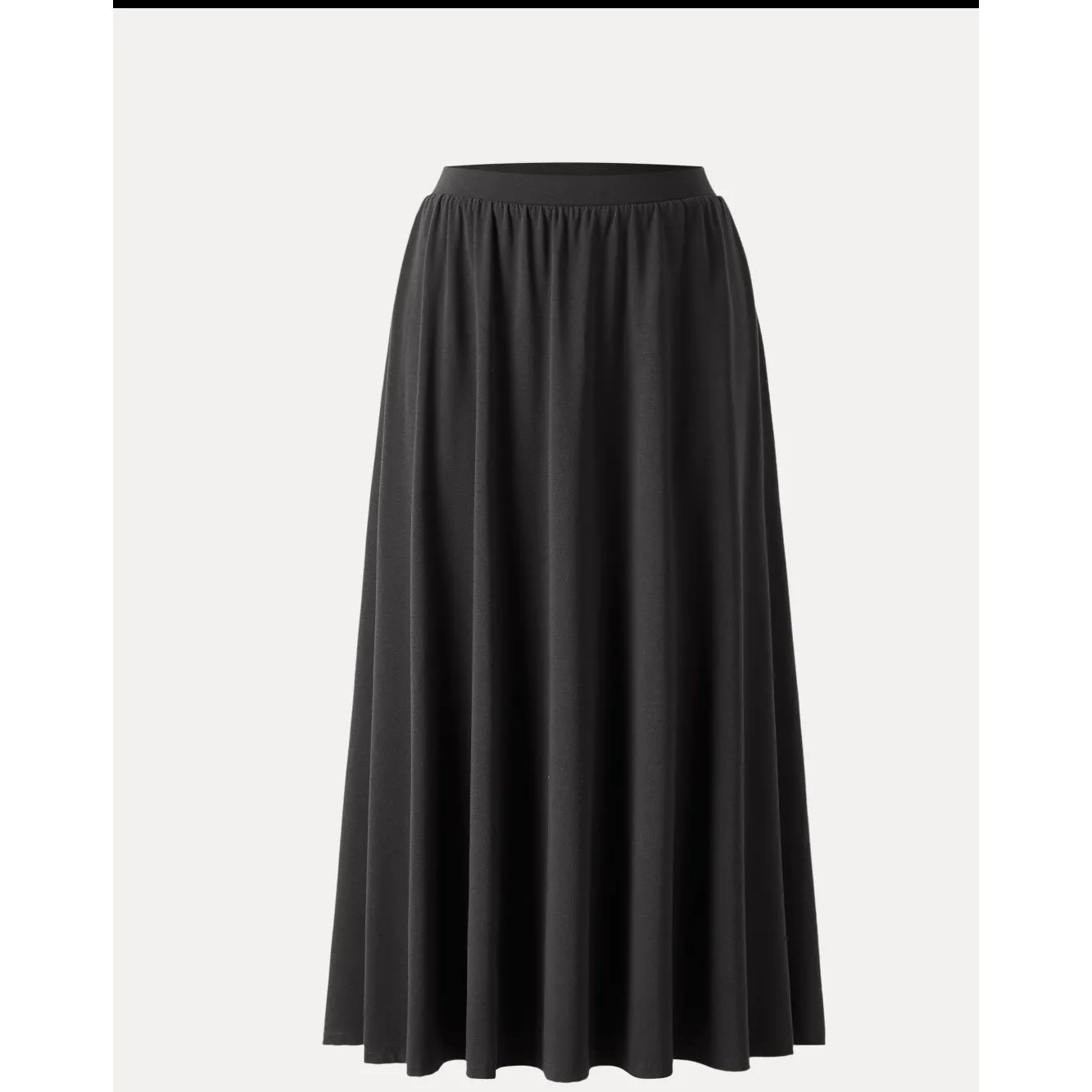 Brand New OGL Light Cotton Ribbed Umbrella Viscose Maxi Skirt Women's Size L Purple Size M - Image 3