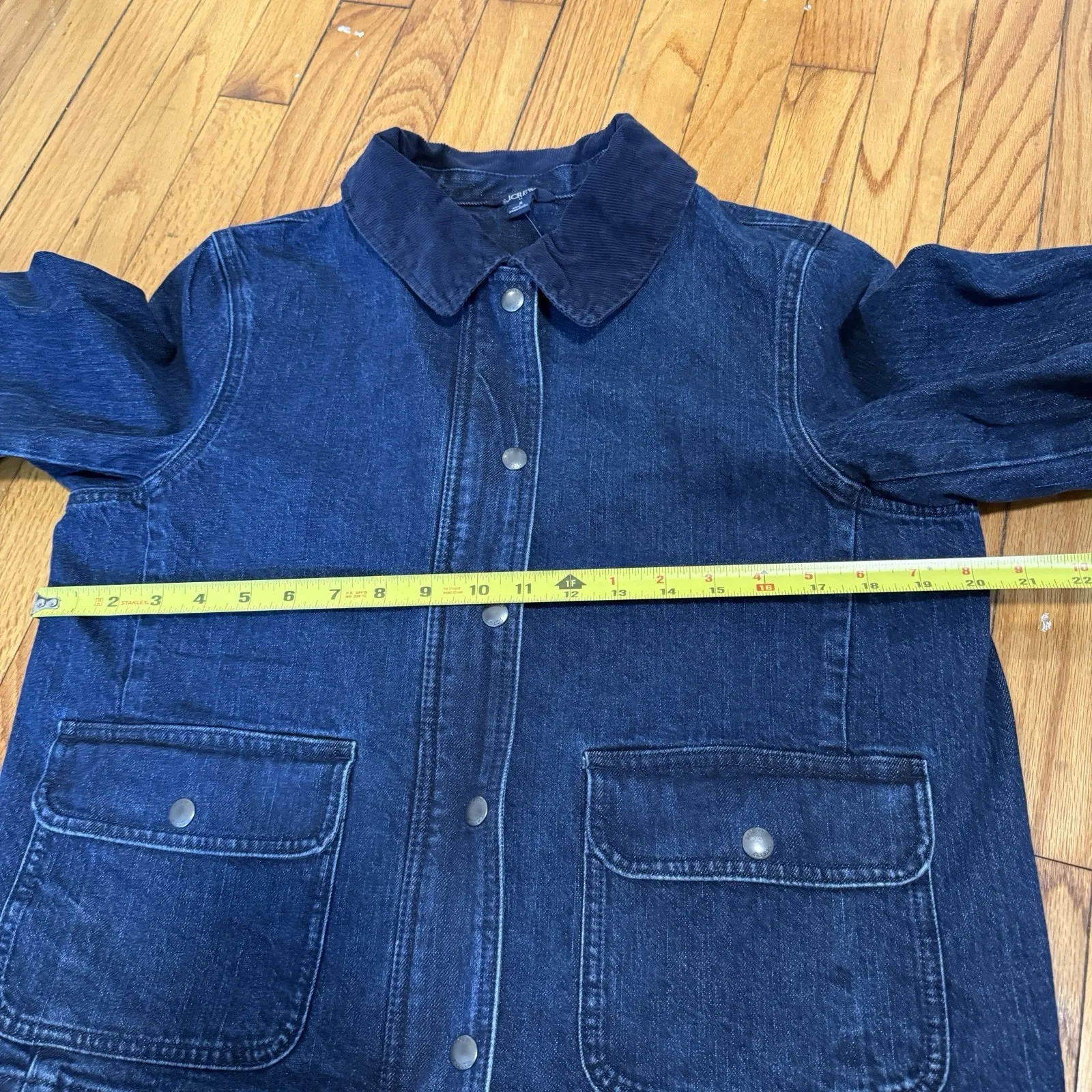 J. Crew NWT Denim Field Barn Jacket in Blue Fields Wash Size Small - Image 7