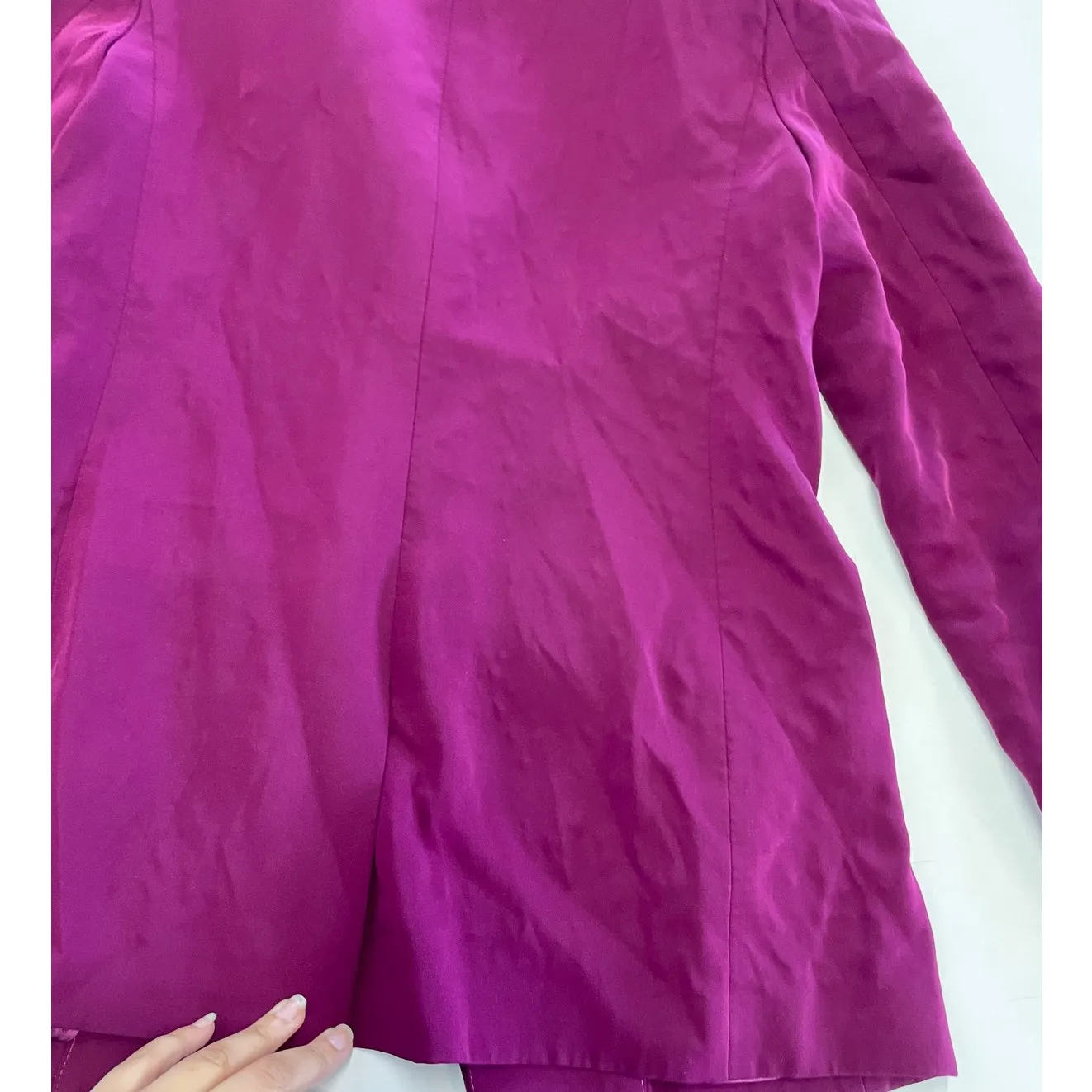 Endless‎ Rose Jacket Womens Medium Purple Pink Blazer Single Button Career - Image 8