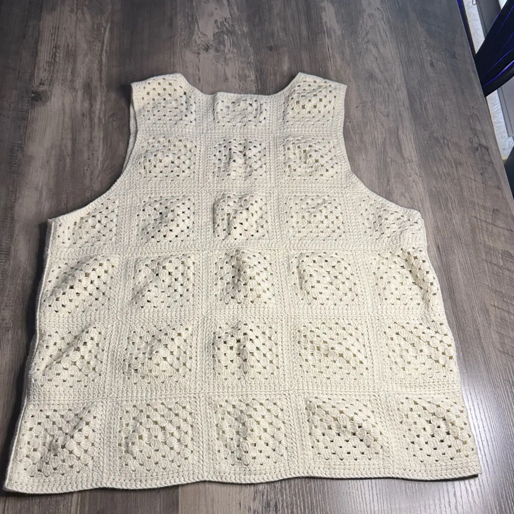 Abercrombie & Fitch + The Trevor Project Ivory Crochet Knit - Image 3