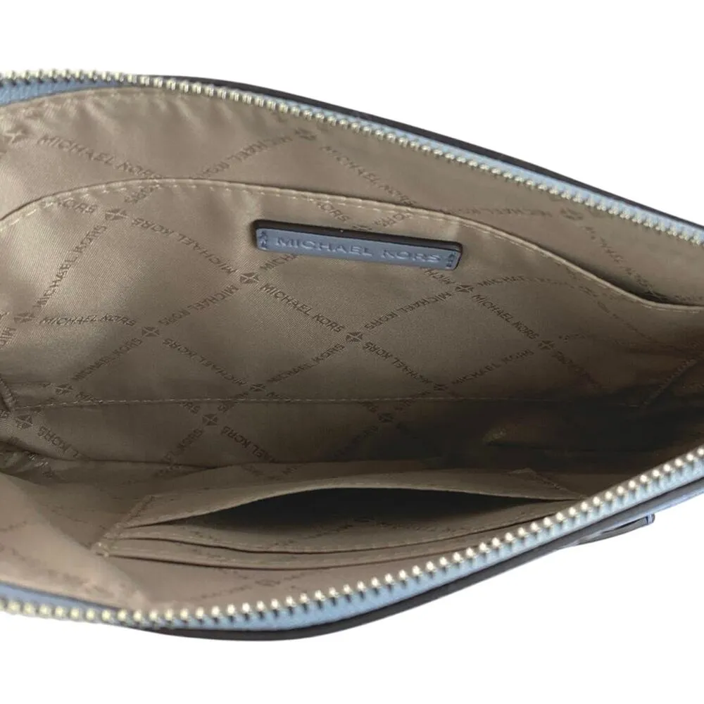 NEW Michael Kors Jet Blue MK Signature 2 In 1 Card Case Wristlet Clutch Bag - Image 7