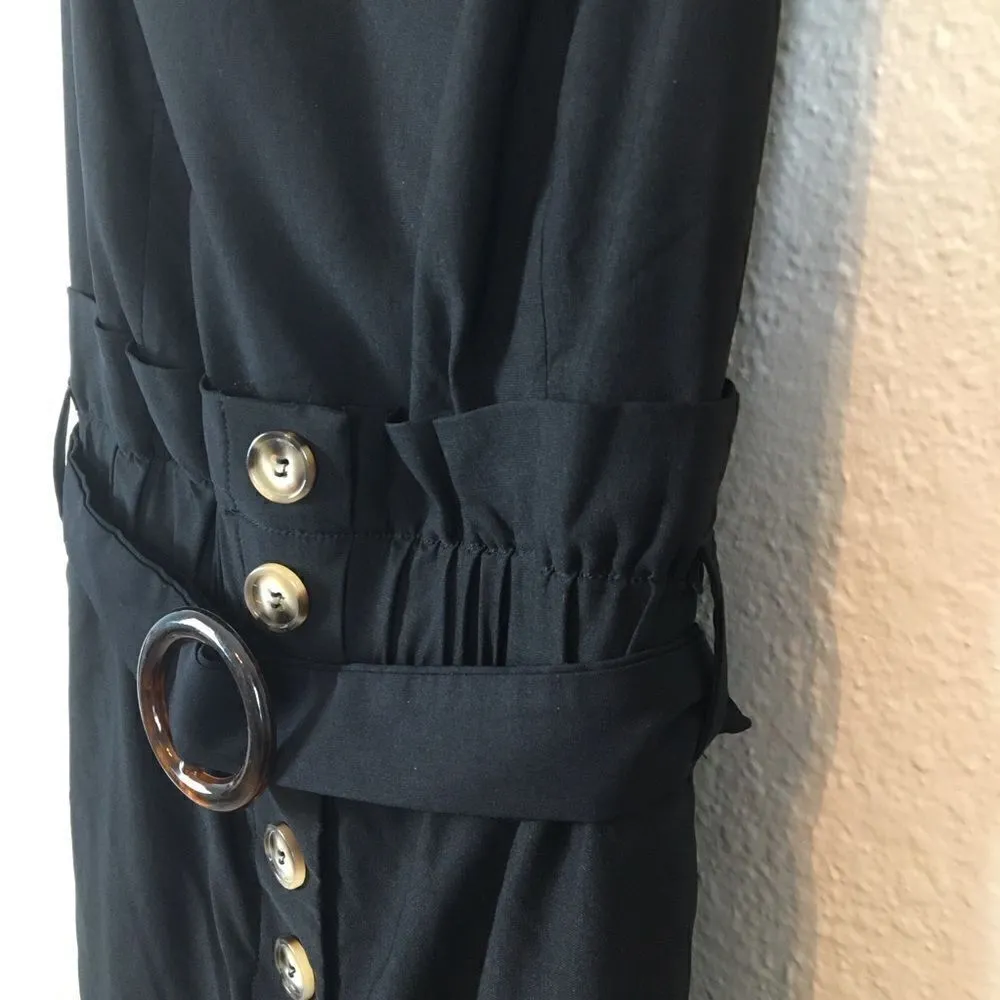 NWT Blue Blush spaghetti strap paperbag jumpsuit S - Image 6