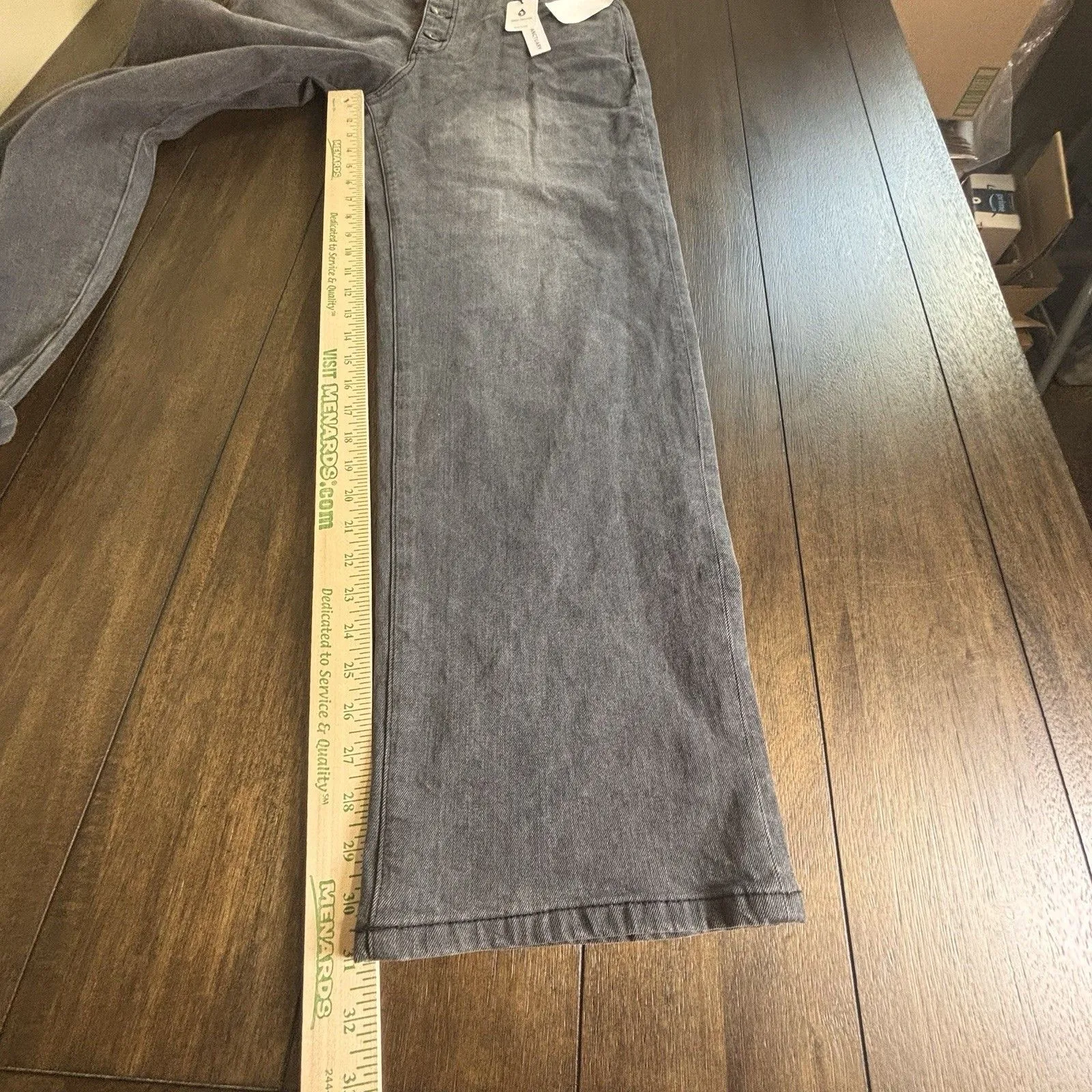 Sanctuary DKSM Luna Cuffed Pants Standard Rise Straight Crop 33 NWT Button Fly - Image 7