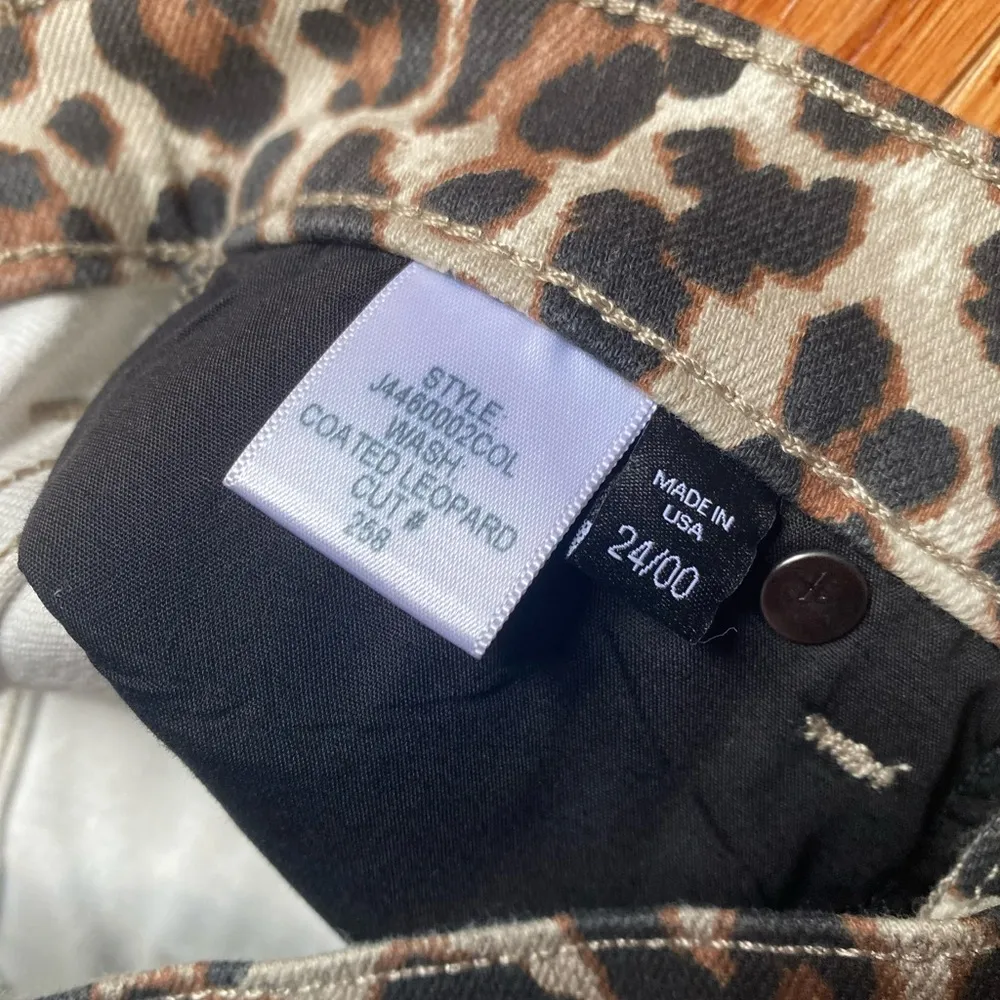 New Veronica Beard Brooke Skinny Leopard Print Jeans Size 24 - Image 4