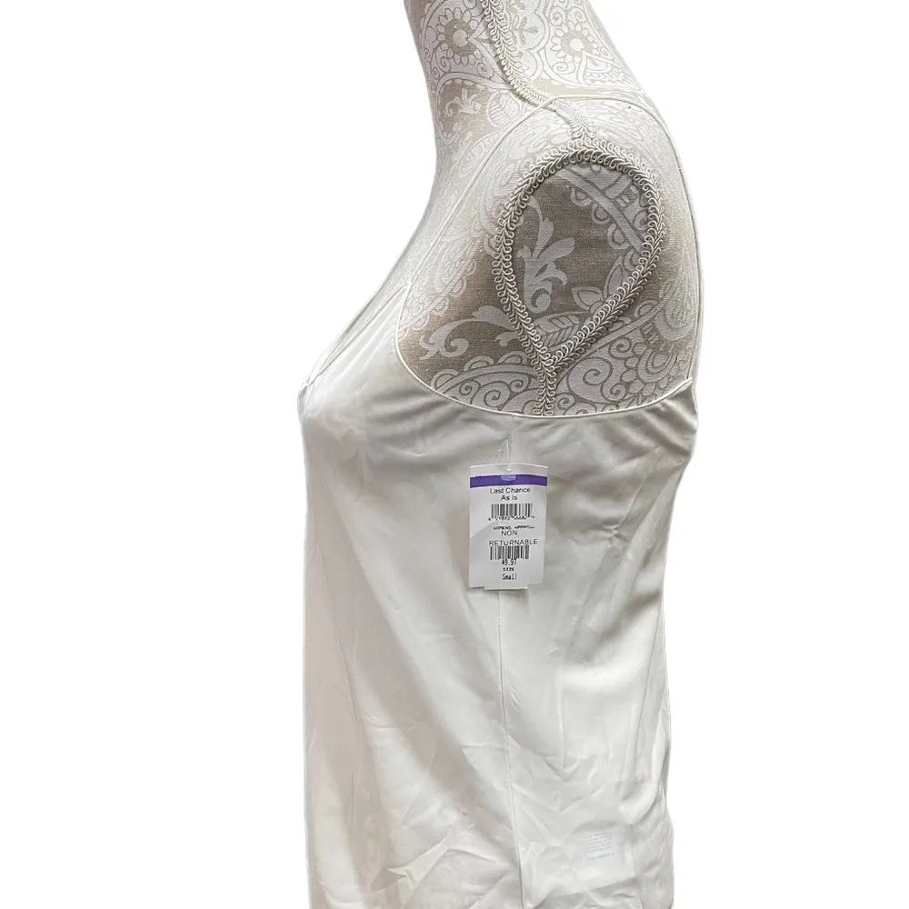 THEORY Silk Camisole Ivory Size Small - Image 2