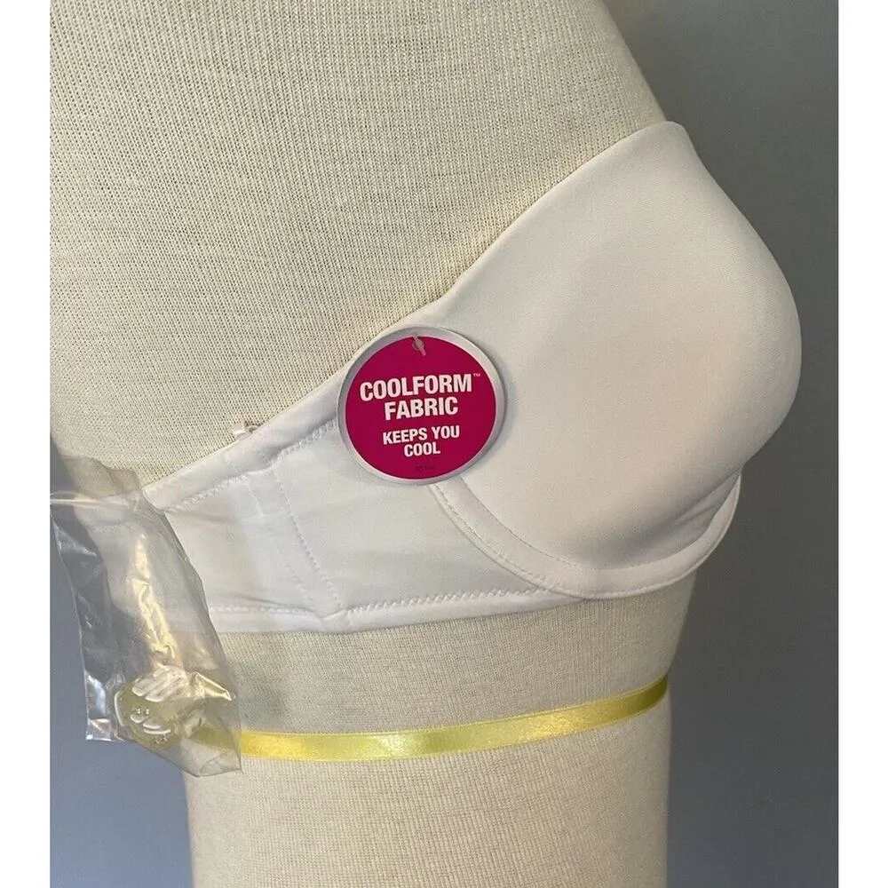 Maidenform Strapless Bra Women's 34D “One Fabulous Fit” White Straps Included - Image 10