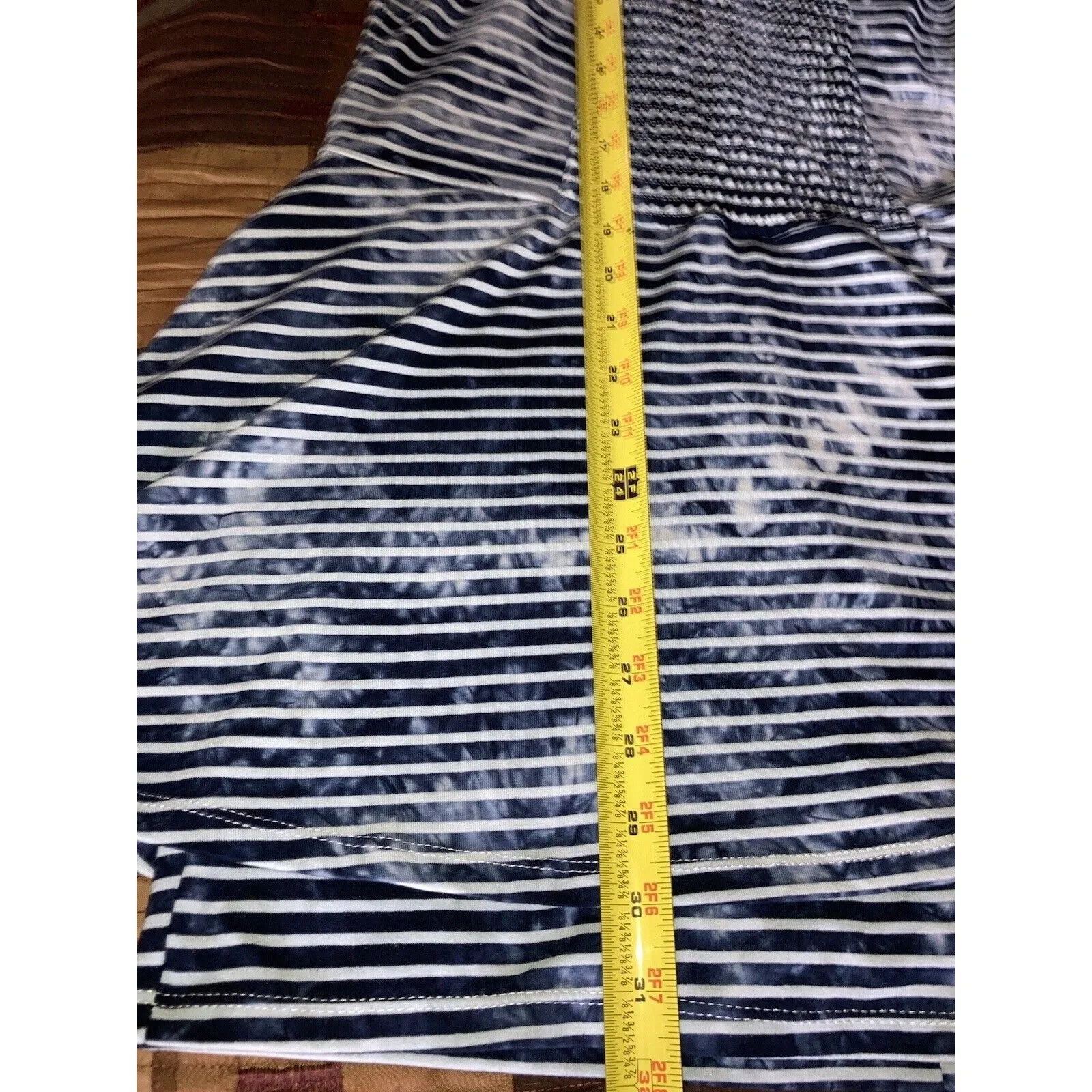 American Rag Women’s Romper Sz XL Blue & White Stripe Acid-Wash-Look Skort NWTS - Image 7