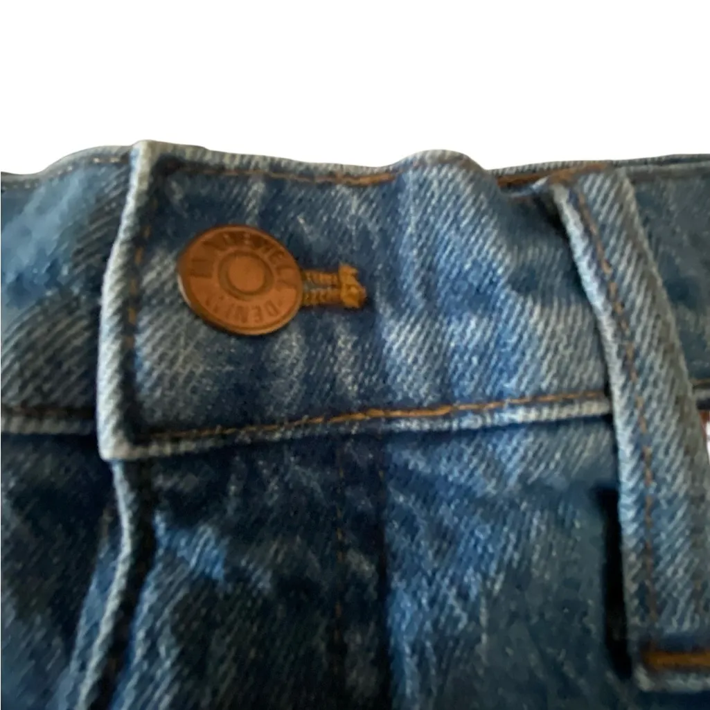 Madewell Jordie Wash Style High Rise Denim Cuffed Jean shorts Cut offs Cotton - Image 5