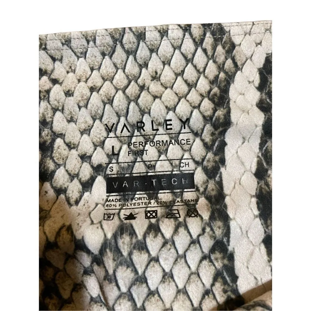 Varley snakeskin print athletic leggings small - Image 3
