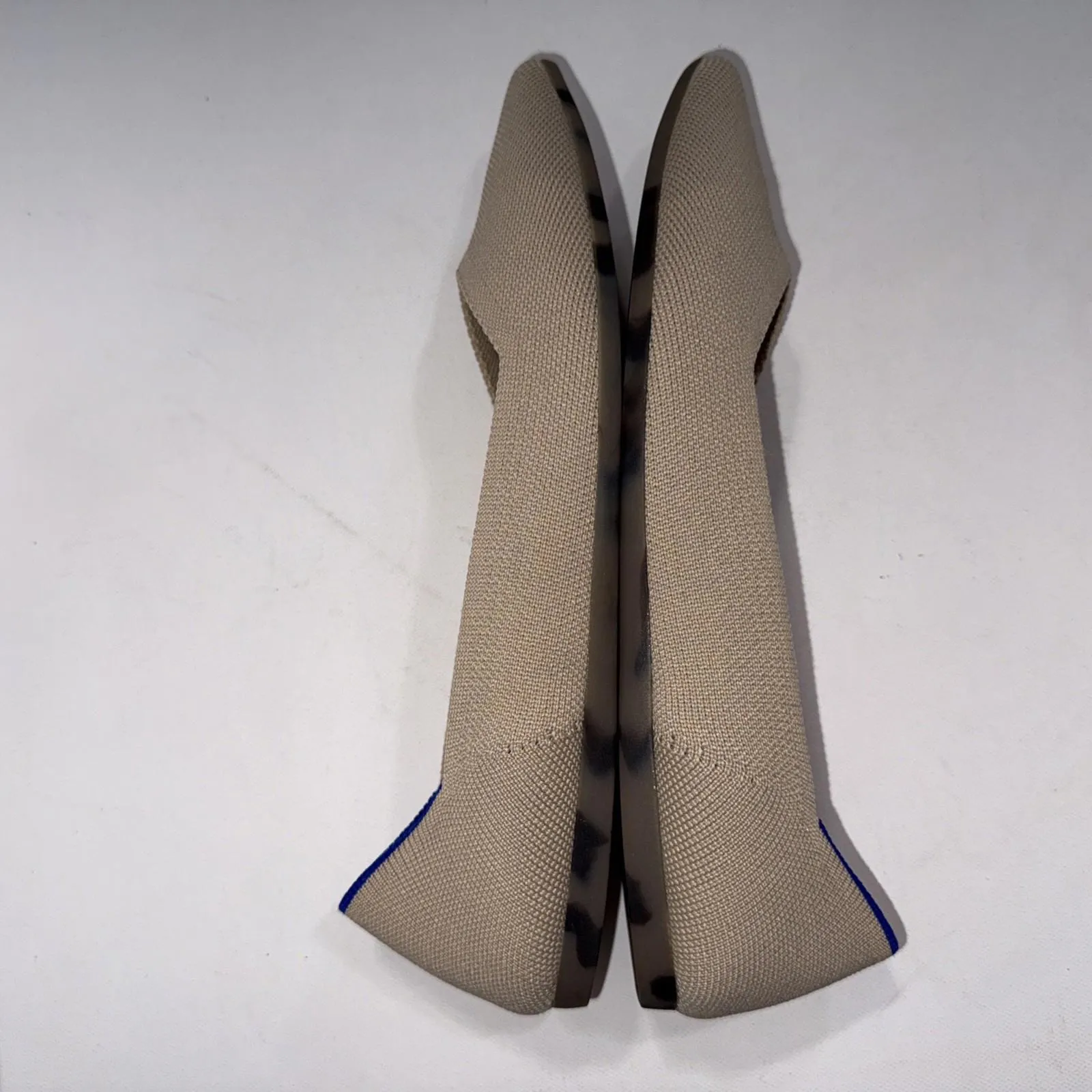 Rothy's The Point Beige Old Money Preppy Designer Slip On Flats Size 9.5 - Image 6