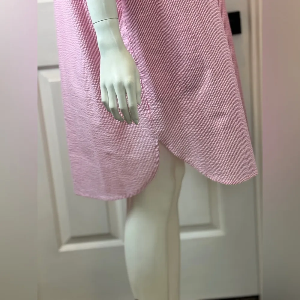 Finley Cotton Blend with Side Pockets Light Pink Long Sleeve Dress Size 2X. F52 - Image 7
