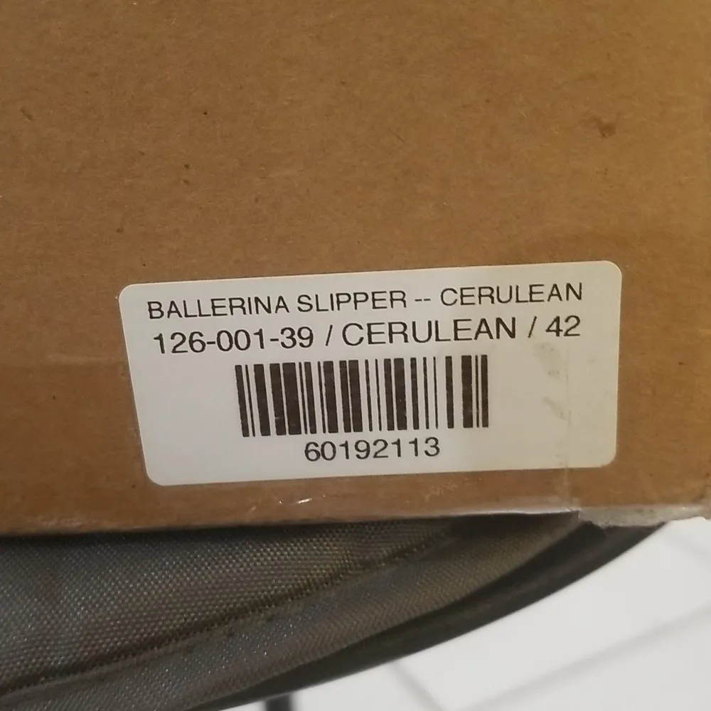 💕DOEN💕 Ballerina Slipper ~ Cerulean Blue Velvet Leather Flats EU 42 US 11 NWT Size undefined - Image 16